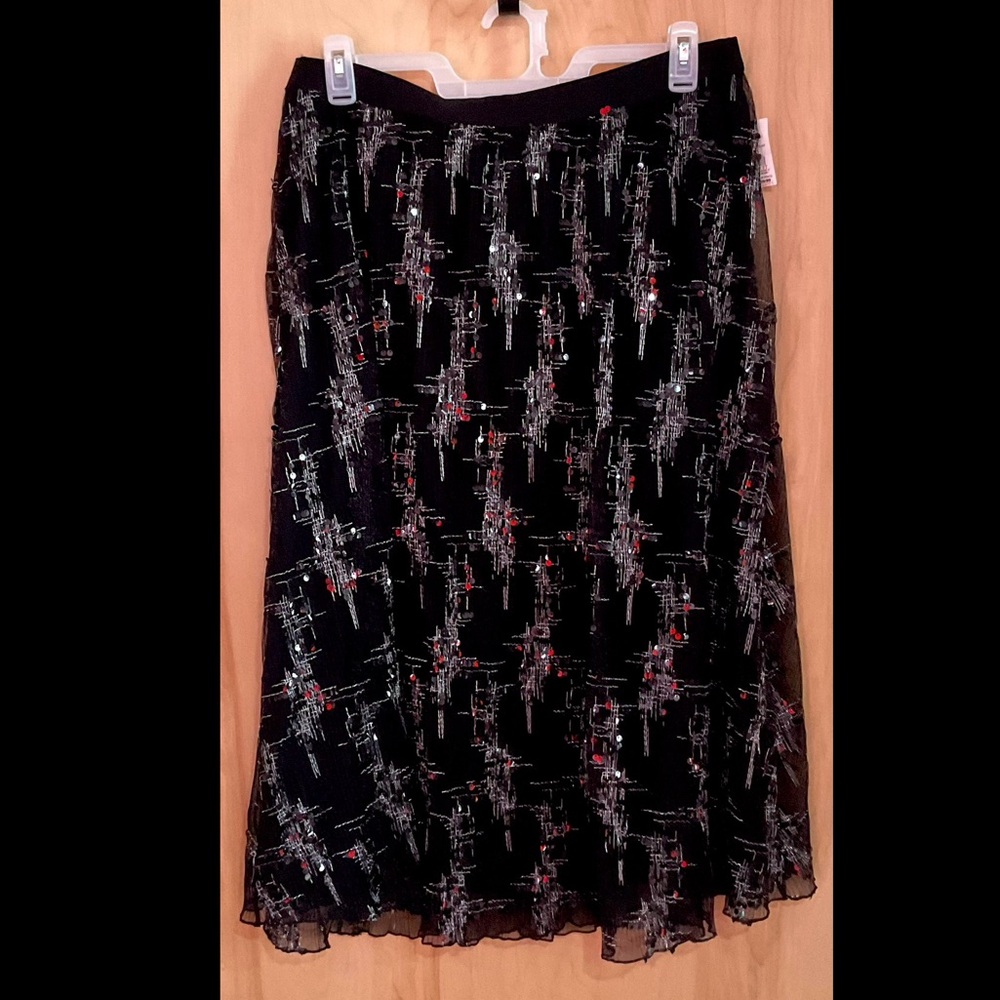 Cato Black and Silver Skirt - NWT